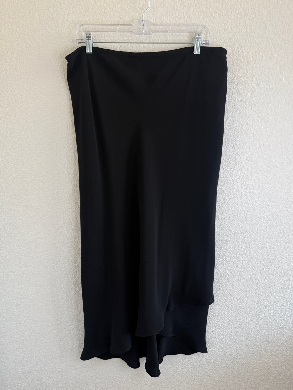 Vintage Black Chiffon Fit and Flare Skirt by Donna Ricco